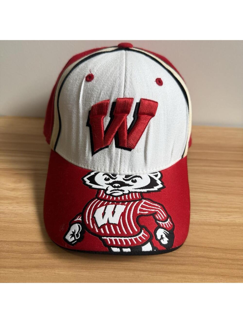 Vintage Wisconsin Badgers Cap Hat One Size Top Of The World Men’s